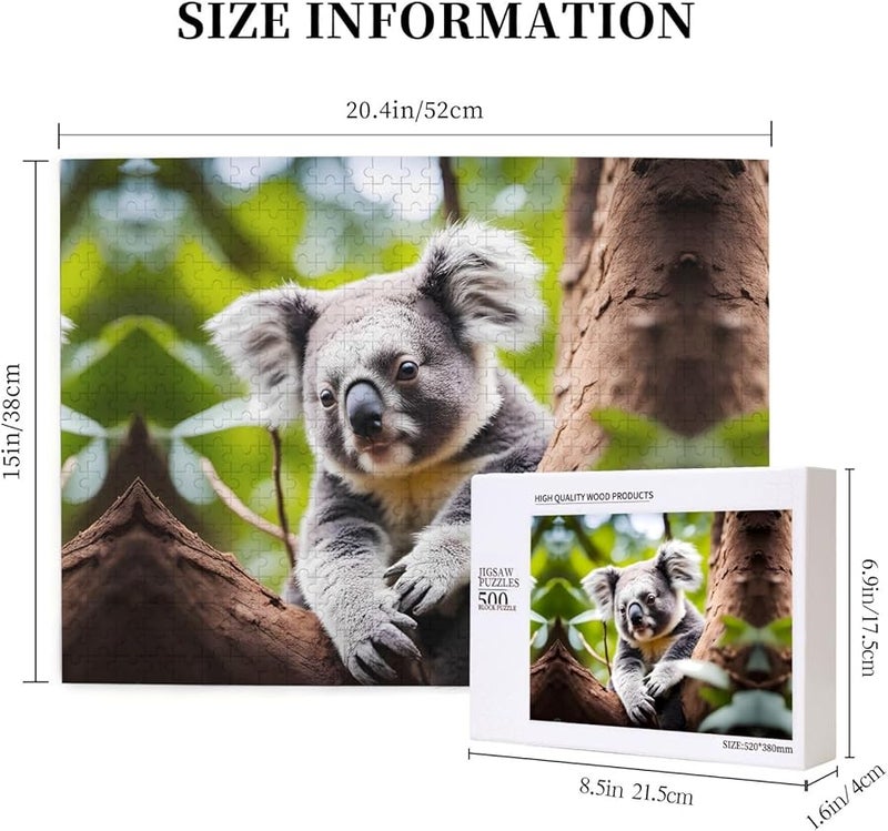 لغز بانيا كوالا 500 قطعة للكبار هدية ديكور منزلي 20.4 × 15 - Image 4